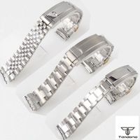 Uhrenbänder 20mm Oyster / Jubiläumsstil Strap Armband 904L Edelstahl Armband Ersatzteile gebürstet / poliertes Glide-Lock-System