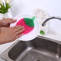 Fruit Dish Towel Non- stick Pan Cleaning Cloth Rag Pure Croch...