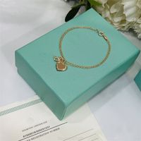 2022 Brand New High Quality Designers Love Bracelet Fine Jewelry Heart for Womens Fashion Gold Silver Plated to Chains Pulseiras J2j3