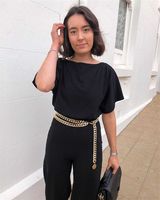 Hirigin Seksi Kadın Kemerler 2019 Yeni Streetwear Metal Zincir Süslemeleri Elbise Kemer Ayarlanabilir Kaba Kırbaç Zincir Kadın Moda Tasarım Y0817