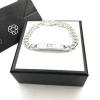 Högkvalitativ silverpläterad skalle armbandsgåva Unisex hip hop armband mode ny produkt armband mode smycken leverans