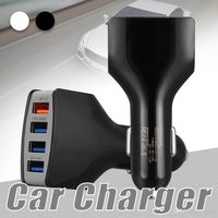 QC3. 0 Car Charger Adapter 4 USB Ports Fast Charging 5V 7A Po...