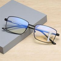 Güneş Gözlüğü Metal Yarım Çerçeve Progressive Multifocus Okuma Gözlükleri Anti Göz Suşu Presbiyopik Mavi Işık Engelleme Bilgisayar Okuyucular