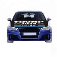 Hot Trump Verkiezing 2024 Hood Vlag Verkiezing Auto Enginee Cover Flags Wasbare en Droger Safe Easy Install and Removal Campaign Banners