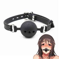 NXY SM SM Bondage Thierry Fetish Extreme Silicone complet Silicone Ball Gag Open bouche Gags adultes jouets sexuels pour couple Taille du jeu S m l 1225