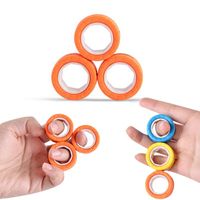 Magnetische ringen fidget speelgoed angst en stress reliëf ring artefact vingertip bureau decompressie speelgoed DHL snelle levering