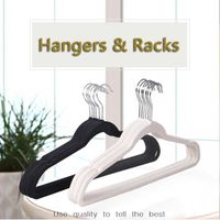 Home Finishing Products Velvet Flocking Non-slip Hanger Can Rotate Hook Without Trace Pants Windbreaker Wholesale