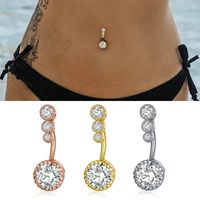 Sexy Stainless Steel Zirconal Piercing Belly Rings Navel rin...
