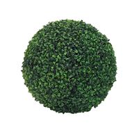 Dekoratif Çiçekler Çelenkler 28-40 cm Yapay Bitki Topiary Topu Faux Boxwood Topları Backdare, Balkon, Bahçe, Düğün Dekorasyonu için # 3