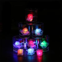 Светодиодный гаджет легкие кубики льда светящиеся ночные лампы вечеринка бар свадьба