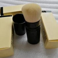 Mjuka hårborste Singeldragbara makeupborstar med detaljhandeln