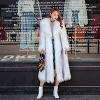 FAUX FUL FUL FAUX REAL MOAT FEMMES HIVER HIVER Mode coréenne Longues pour les vêtements 2021 Manteau Femme YY825