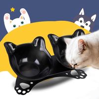 Pet Cat Elevated Bowls Durable Double Raised Stand Feeding Watering Supplies Dog Feeder 210615