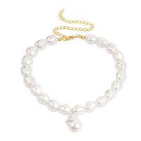 ヴィンテージゴールドのチャンキーステートメントチェーン女性の母ギフトファッションパンクスタイル重リンクネックレスのための真珠のネックレス