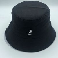 2022 Sıcak Kanguru Fisherman Visor Havzası Şapka Moda Yabani Pamuk Kumaş Kova Şapka Süper Ateş Erkekler ve Kadınlar Düz-Top Clothhat