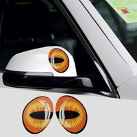 wtyd for stickers 2 PCS Car Auto Eye Shape Rear View Mirror Decorative Sticker