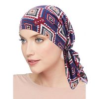 Scarves Women's Cotton Headband Pre-Tie Headwrap Head Wrap Women Turban Headscarf Cover Hair Clip Tillbehör