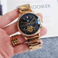 Top Quality Patek Designer Swiss Mecânica relógio Mens Automático Negócios relógios de pulso de luxo Cronógrafo Sapphire TimeSpieces Marca