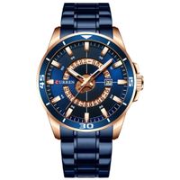 Edelstahl Herrenuhr Mode Design Quarz Armbanduhr mit Datum Uhr männlich Reloj Hombre Uhren Männer