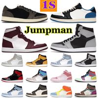 Nike Jordan 1s баскетбольные кроссовки Air Retro Jordan 1s Travis Scotts Jumpman Jordan 1 мужские кроссовки кроссовки