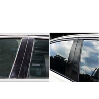 Durable Carbon Fiber Car Stickers Window B Pillar Trim Dekorativa klistermärken Exteriör Tillbehör för BMW E46 1999-2004
