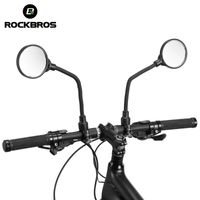 Rockbros 자전거 도구 자전거 미러 360 ° 조정 가능한 HD 아크릴 분 표면 전기 모터 Moped 후면보기 거울 사이클링 액세서리
