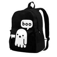 Рюкзак призрак неодобрения Хэллоуин рюкзаков жуткий мультфильм уличная одежда полиэстер открытый молодежь легкие сумки