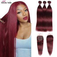 Ishow Ombre Color Hair Weaves Weft Extensions 3 Bundles with...