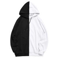 Compra Sudaderas Con Capucha Negras Blancas Del Empalme De Gran Tamaño  Estilo Hip Hop Swag Tyga Sudadera Con Capucha Otoño Invierno Sudaderas Con  Capucha Gruesas Barato | Entrega Rápida Y Calidad 