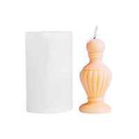 Herramientas de artesanía 2021 estilo europeo geométrico vela vela de silicona molde gitano perfumado para
