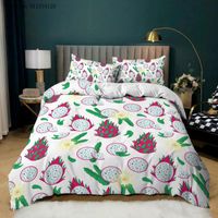 teen boys bedding 2022 - Bedding Sets Fruit Duvet Cover Pitaya 2 3 Piece Single Double Queen King Size For Teen Boys Kids 3D Print Bedroom Bedspread