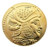 g (50) 그리스 고대 금 도금 공예품 동전 금속 다이 제조 공장 가격