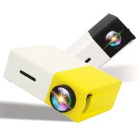YG300 LED 미니 휴대용 프로젝터 500lm 3.5mm 오디오 픽셀 아동 교육 Projetor 소매 DHL
