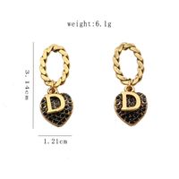 20Style 18K Gold Plated Dangle Designers Letters Stud Earrin...