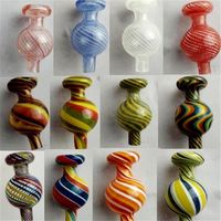 Colorful Carb Cap Dome for Quartz Banger Nails Glass Smoking Water Pipes Dab Rig Oil Rigs Bong255f