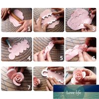3Pcs Rose Petal Flowers Cutter Cake Fondant Cutter Decorating Mold Sugar Baking Mold Kitchen Tool Baking Accessories Pastry Tool