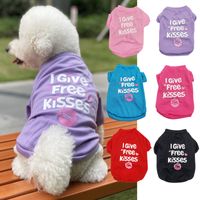 Yeni Pet Köpek Giyim Hayvan T-Shirt Giyim Küçük Büyük Köpekler için Fransız Bulldog Pug Köpek Evcil Yelekler Toptan