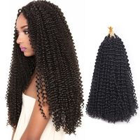 Water Wave Crochet Braids Curly Hair Freetress Hair Synthetic Kinky Crotchet Bulk Braiding Hairs Extensions