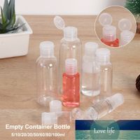 1 stücke klare leere reise flasche make-up container kosmetische lotion nachfüllbar squeeze jar shampoo dusche gel flasche 5-20ml