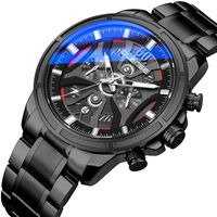 Armbanduhren Olsense-Männer Luxus Quarzuhr Analog Multifunktions Edelstahl Wasserdichte Business Sport Trend Casual Datum