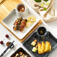 Gerichte Platten Japanische kreative Knödelplatte Keramik mit kleinem Teller Frühstück Western Home Restaurant Geschirr Geschirr