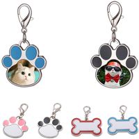 Fashion Thermal Transter Sublimation Blanks Dog Tag Keychain...