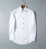 2022 Designer Mens Kleid Mode Casual Shirt Marken Männer Hemden Frühling Herbst Slim Fit Hemden Chemises de Marque pour hommes m-3xl # 0
