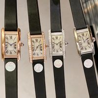 Orologi da polso di moda marca nera orologio formale rettangolare quadrante per il tempo libero pietra gioielli di lusso braccialetto di buona qualità regalo al quarzo