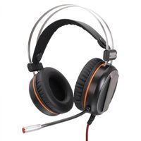 Vamery G601 Virtual 7.1 RGB Colorful Surround Sound Effect USB Gaming Headset with Mic Silver Gray a27 a39
