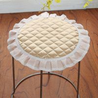 Cushion/Decorative Pillow Round Stool Seat Cushion Bar Chair Soft Cushions 28*28cm Non-slip Pad With Lace Edge Household Dining Buttocks Mat