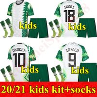 20 21 National Team Kit Kit Juvenil Jersey 2021 Home # 10 Okocha Awocha Ahmed Musa Mikel Iheanacho Criança Futebol Camisa Uniforme