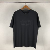 흉부 수 놓은 편지 흉부 패션 짧은 소매 느슨한 티셔츠 고품질 유럽의 미국 크기 티셔츠 P0806