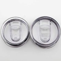 Transparent Plastic Cups Lids Drinkware Lid Splash Spill Proof 20 30 oz Cars Beer Tumbler Mugs Cover DAE229