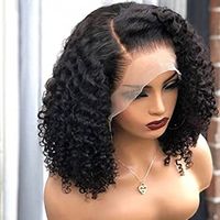 13x4 Mongolian HD Transparent Kinky Curly Lace Front Wigs Human Hair Pre Plucked With Baby Hair for Black Women Glueless Deep Wave Curl Frontal wig